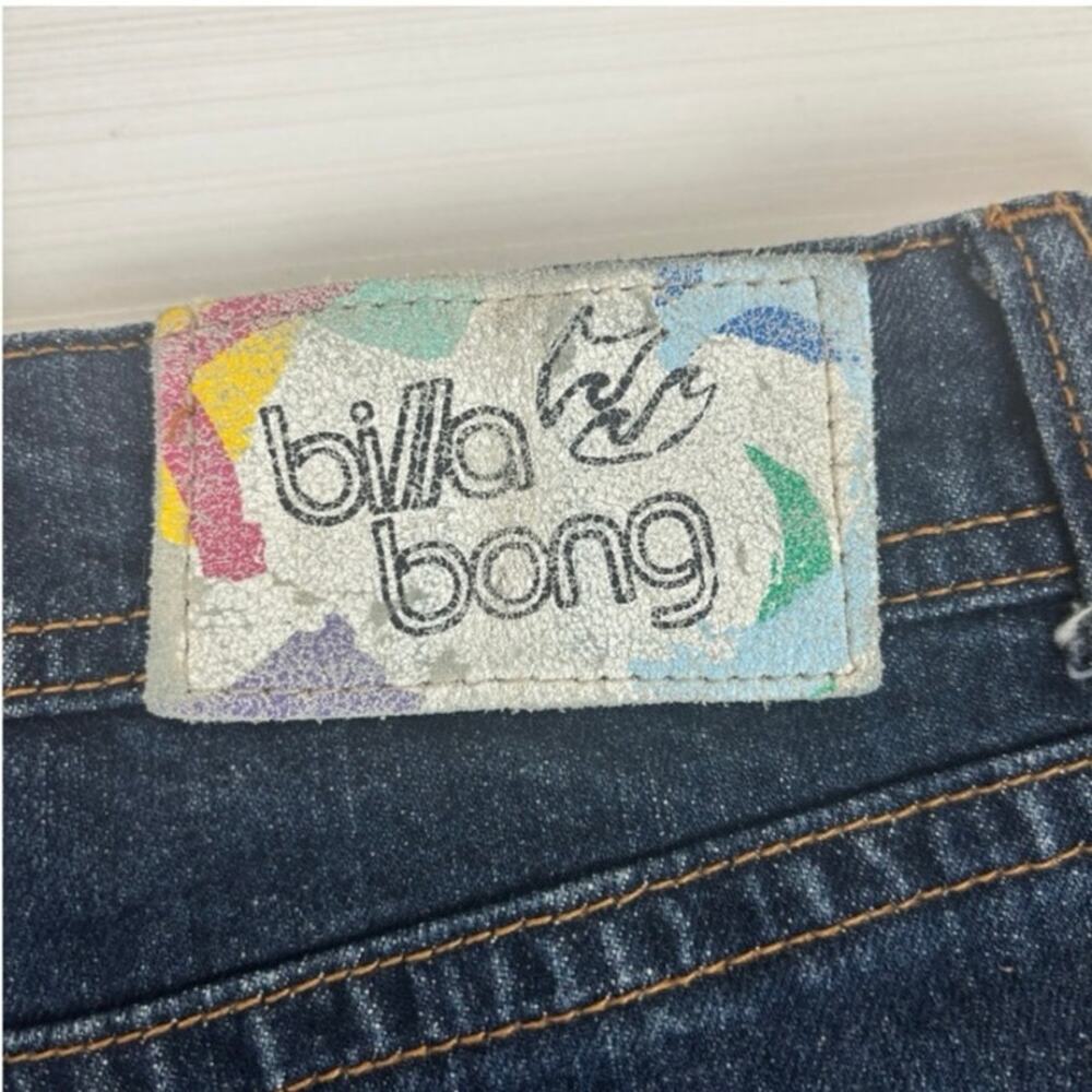 Billabong Blue Denim Jean Mini Micro Skirt Size 3 - Picture 5 of 10